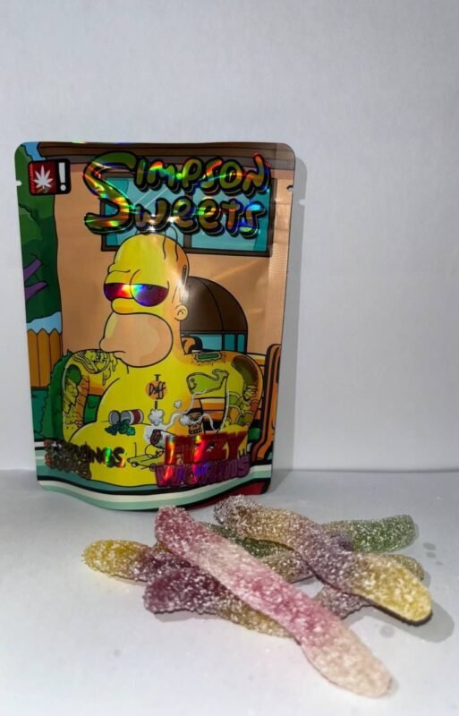 FIZZY WORMS - Simpson Edible 500MG