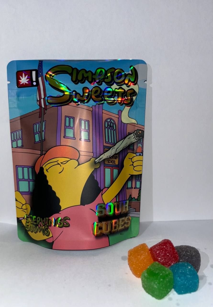 SOUR CUBES - Simpson Edible 500MG SOUR CUBES - Simpson Edible 500MG